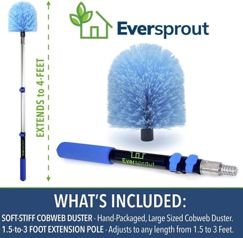 Eversprot בגודל 1.5 עד 3 רגל קוביית קוביית ושילוב-קיר הרחבה | ארוז יד | עמוד אלומיניום קל משקל